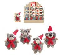 ENESCO-Peluche boule Kalidou - 15 cm