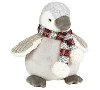 ENESCO-Peluche pingouin coloris gris - 35 cm