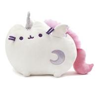 ENESCO Peluche Pusheen the Grey Cat Licorne sonore et lumineuse - 33 x 25 cm GRIS G