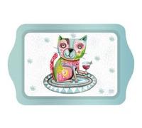 ENESCO Plateau petit modèle le chat d'Allen 20 x 14 cm BLANC G