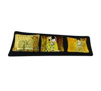 Enesco Plateaux Verre avec Petites Coupelles Carrees Klimt