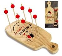 ENESCO Porte Pique apéritif - Je peux pas j'ai apéro - Dimensions de la planche : 1.2 x 23 x 8.5 cm BEIGE G