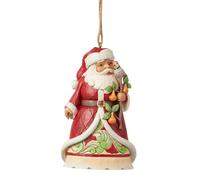 Enesco Santa Worldwide 6013136 Décoration de Noël en polyrésine 12 Jours Rouge 11,4 cm