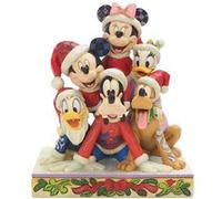 ENESCO Statuette de Collection Mickey et ses amis en résine - Hauteur : 15 cm - Largeur : 12.5 cm - Profondeur : 7.4 cm rouge G