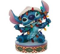 ENESCO Statuette de collection Stitch Noël - Hauteur 11 cm - Largeur 8 cm - Profondeur 8 cm BLEU G