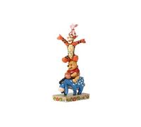 ENESCO Statuette et ses Amis en résine aspect bois - Hauteur 25 cm - Largeur 12 - Profondeur 9 cm