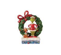 Enesco The Grinch by Jim Shore Figurine de Couronne Lumineuse Grinch & Max