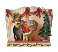 Enesco The Grinch by Jim Shore The Grinch Stealing Presents Storybook Figurine