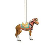 Enesco The Trail of Painted Ponies Décoration à Suspendre Motif Buffle Multicolore 6,1 cm