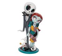 Enesco The World of Miss Mindy Presents Figurine Disney Miss Mindy Jack et Sally 20 cm Multicolore