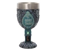 Enesco Verre à Calice, résine et Acier Inoxydable, Multicolore, 18 cm