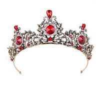 ENESEA Accessoires de cheveux élégants pour femmes et filles, accessoire de cheveux vintage, diadèmes de mariée en strass, couronnes de mariage avec boucles d'oreilles, bandeaux de princesse pour