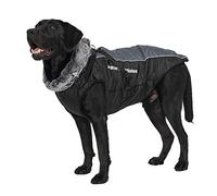 Enetos Veste d'hiver 2 en 1 avec harnais confortable, imperméable, coupe-vent, réversible, manteau chaud pour temps froid, pour chiens de taille moyenne et grande