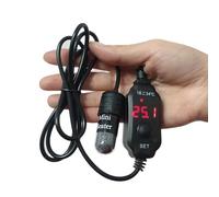ENEWSTAR Mini chauffe-aquarium submersible alimenté par USB 10 W avec thermomètre intégré, contrôleur de température externe utilisé pour réservoir de 2 à 4 L