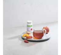 ENF STORE - Boisson Instantanée Thé Vert & Noir - 51g - 87,5 mg de Caféine par Portion - Sans Sucres Ajoutés - Vegan, Sans Gluten - Saveur Pêche - Boisson Énergisante Naturelle (Pêche)