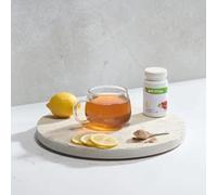 ENF STORE - Boisson Instantanée Thé Vert & Noir - 51g - 87,5 mg de Caféine par Portion - Sans Sucres Ajoutés - Vegan, Sans Gluten - Saveur Pêche - Boisson Énergisante Naturelle (Citron)