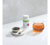 ENF STORE - Boisson Instantanée Thé Vert & Noir - 51g - 87,5 mg de Caféine par Portion - Sans Sucres Ajoutés - Vegan, Sans Gluten - Saveur Pêche - Boisson Énergisante Naturelle (Original)