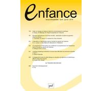 Enfance, 2019-2 Varia - Collectif - Puf - broché - Revue