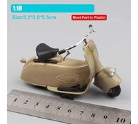 Enfant 1:18 Échelle Vintage Classique Moto Moulé sous Pression Vélo Jouets Modèles Rue Roues Libres pour pour MP5 Paperino 1945