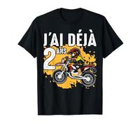 Enfant 2 ans Anniversaire J'ai déjà 2 ans motocross moto T-Shirt