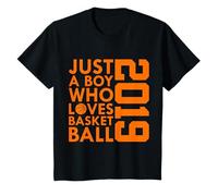 Enfant 2019 Just A Boy Who Loves Basketball 7ème Anniversaire T-Shirt