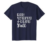 Enfant 4th of July Chemises pour enfants Patriotique Rouge Blanc & Bleu Y'all T-Shirt