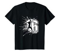 Enfant 6ème anniversaire garçon 6 ans footballeur anniversaire T-Shirt