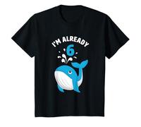 Enfant 6ème Anniversaire J'Ai déjà 6 Ans Joli Cadeau de Baleine T-Shirt