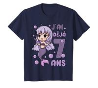 Enfant 7ème anniversaire fille sirène mignonne J'ai déjà 7 ans T-Shirt