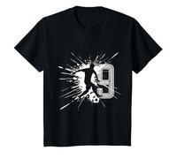 Enfant 9e anniversaire garçon 9 ans footballeur anniversaire T-Shirt