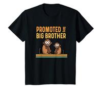 Enfant Annonce de bébé « Promoted to Big Brother » - Cute Monkey T-Shirt