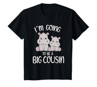 Enfant Annonce de l'hippopotame I'm Gonna Be A Big Cousin T-Shirt