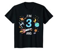 Enfant Astronaute Espace J'ai 3 Ans Anniversaire Trois Ans T-Shirt