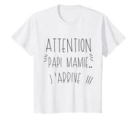 Enfant Attention papi mamie j'arrive. Humour pour les vacances T-Shirt