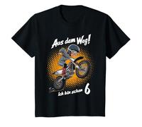 Enfant « Aus Dem Weg! Ich Bin Schon 6 Kindergeburtstag Motorrad » T-Shirt