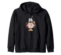 Enfant avec un ami chat sur la tête Sweat à Capuche