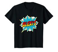 Enfant Bande dessinée de super-héros Alexis Name pour garçons T-Shirt