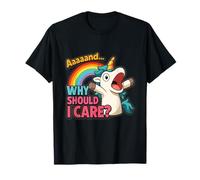Enfant barré Big Sister Unicorn Why Should I m Care T-Shirt