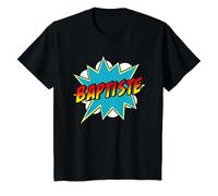Enfant BD de super-héros pour garçons avec nom de baptême T-Shirt
