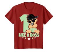 Enfant Bébé 1er Anniversaire Garçon Fille 1 an Like a Boss Enfants T-Shirt
