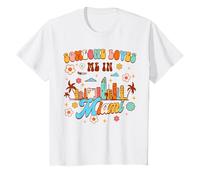 Enfant Bébé Fait à Miami en Floride Quelqu'un m'aime à Miami T-Shirt