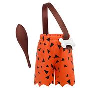 Enfant Bébés Garçons Filles Costume Homme Cavernes Cailloux grotte préhistorique âge pierre Halloween carnaval habillage anniversaire Shorts/robe tenues de séance photo garçon - orange 18-24 mois