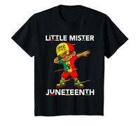 Enfant Black Boy Little Mister Juneteenth Son Tout-petit garçon Dabbing T-Shirt
