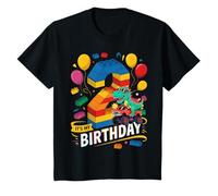 Enfant Bloc de Chiffres pour 2e Anniversaire 2 Ans Dinosaure Monster Truck T-Shirt
