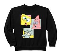 Enfant Bob l'éponge pour Enfants Patrick Squidward Friends Retro Sweatshirt