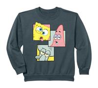 Enfant Bob l'éponge pour Enfants Patrick Squidward Retro Friends Sweatshirt