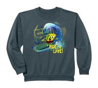 Enfant Bob l'éponge pour Enfants Ride The Wave Surf Classic années 90 Sweatshirt