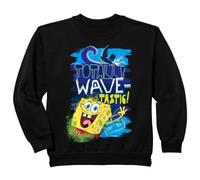 Enfant Bob l'éponge Squarepants Kids Surf Waves Fun Sports années 90 Rétro Sweatshirt