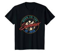 Enfant Born In The Summer of 2016 Vintage Camping Camper Anniversaire T-Shirt