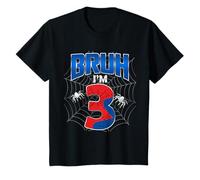 Enfant Bruh, J'Ai 3 Ans, C'est Mon 3e Anniversaire Boy Spider Web T-Shirt